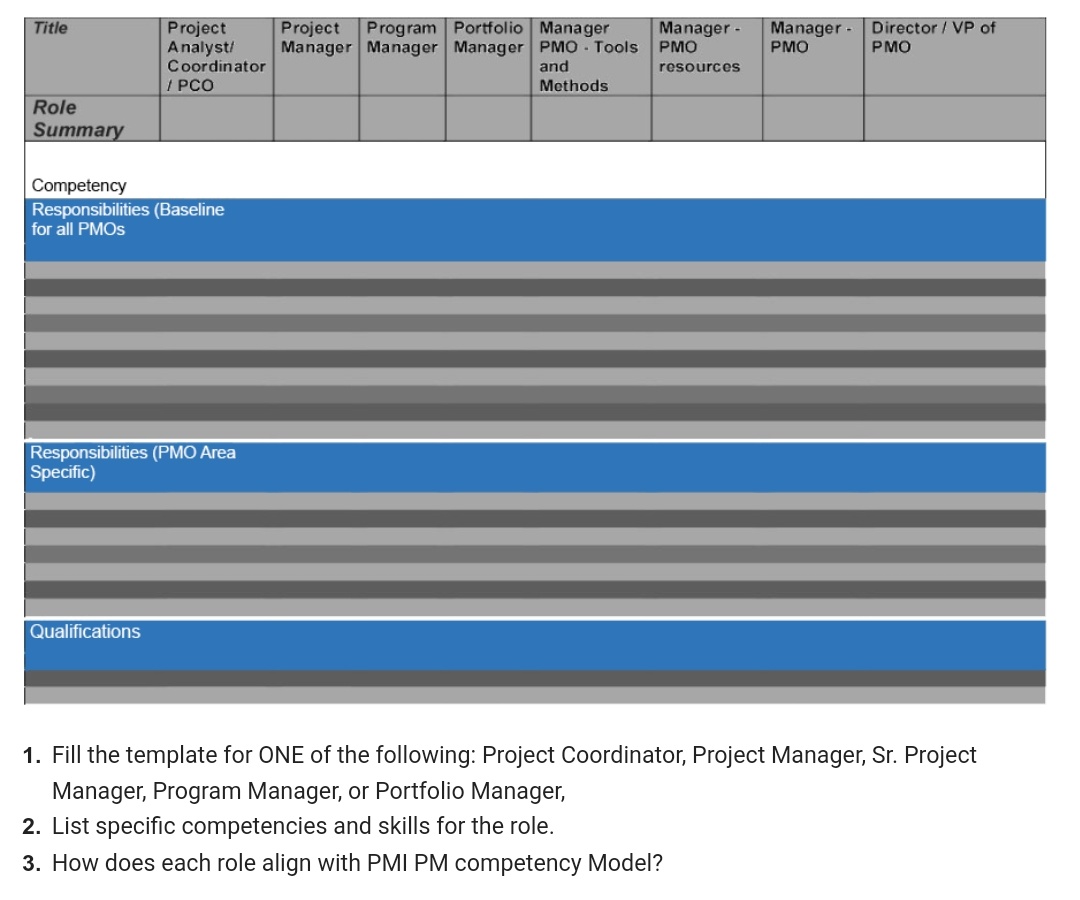  Title Project Project Program |Portfolio Manager Manager - Manager - Director
