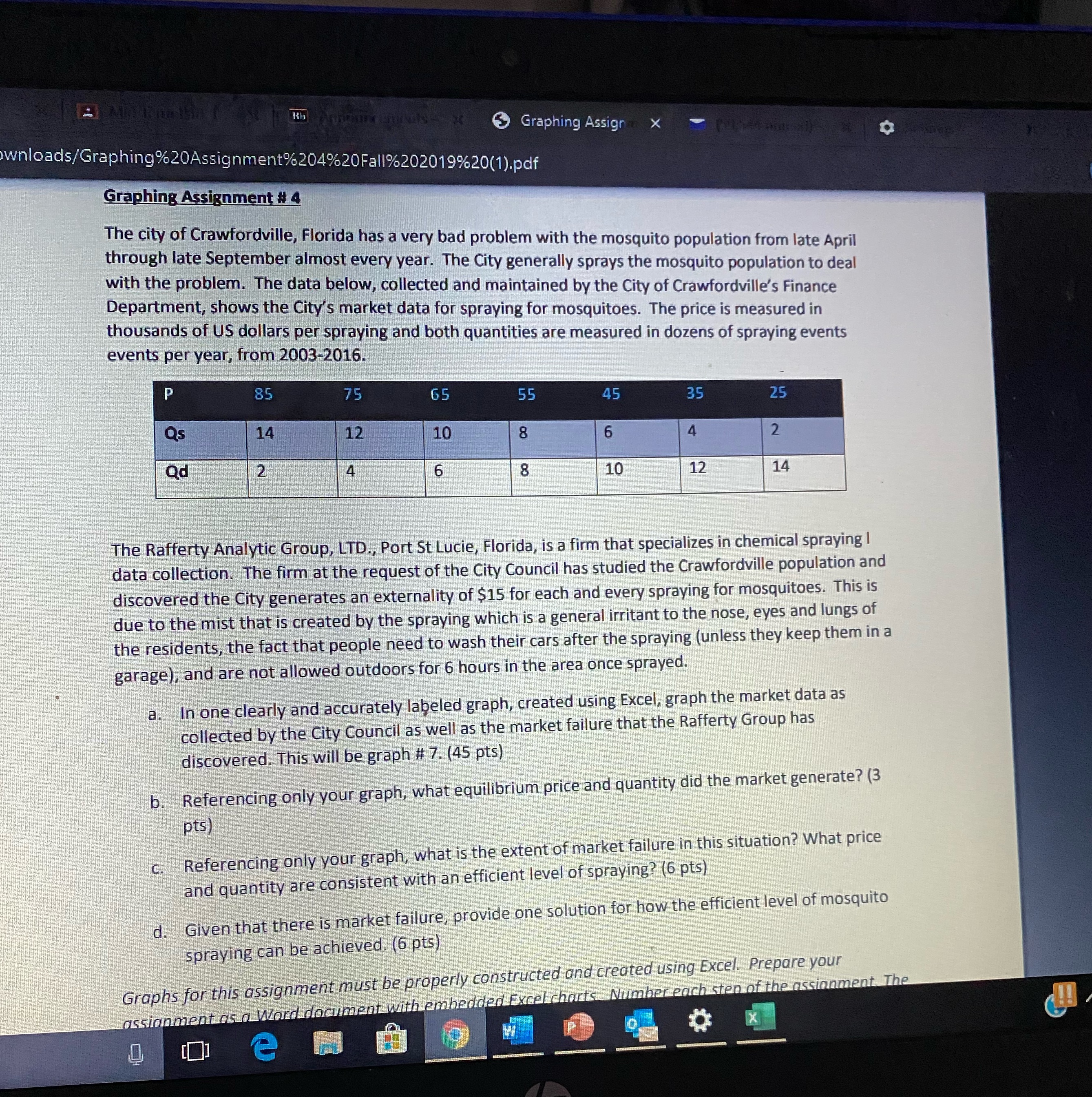 Graph on excel , need help with plotting graphs and a-d Graphing