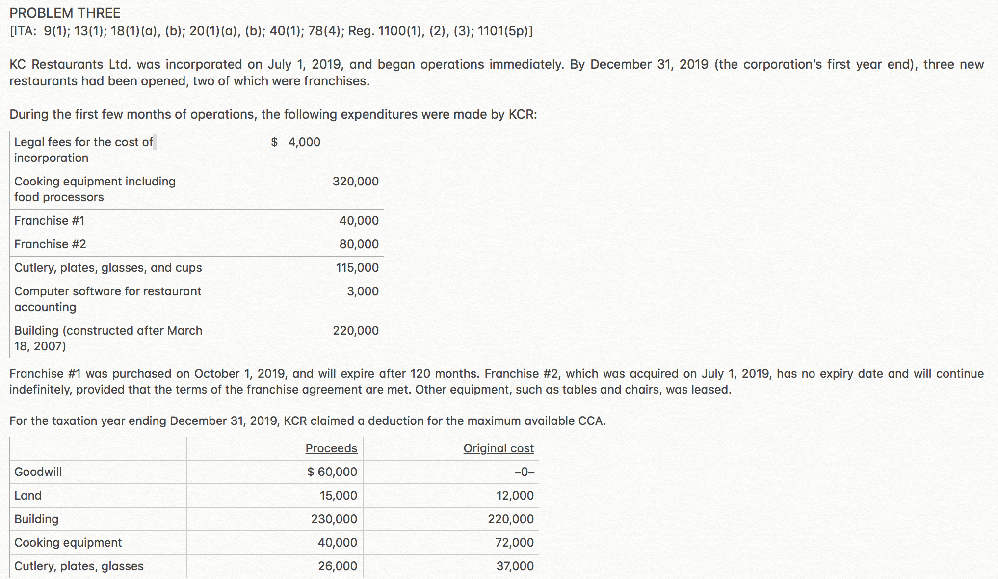 please see the two images attached for the full question PROBLEM THREE