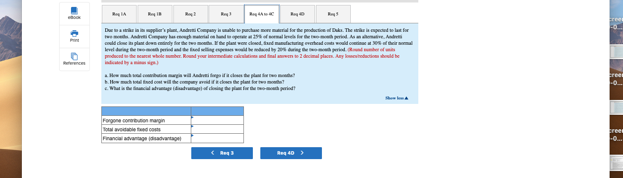 increase in fixed References manufacturing overhead costs. The company could increase its