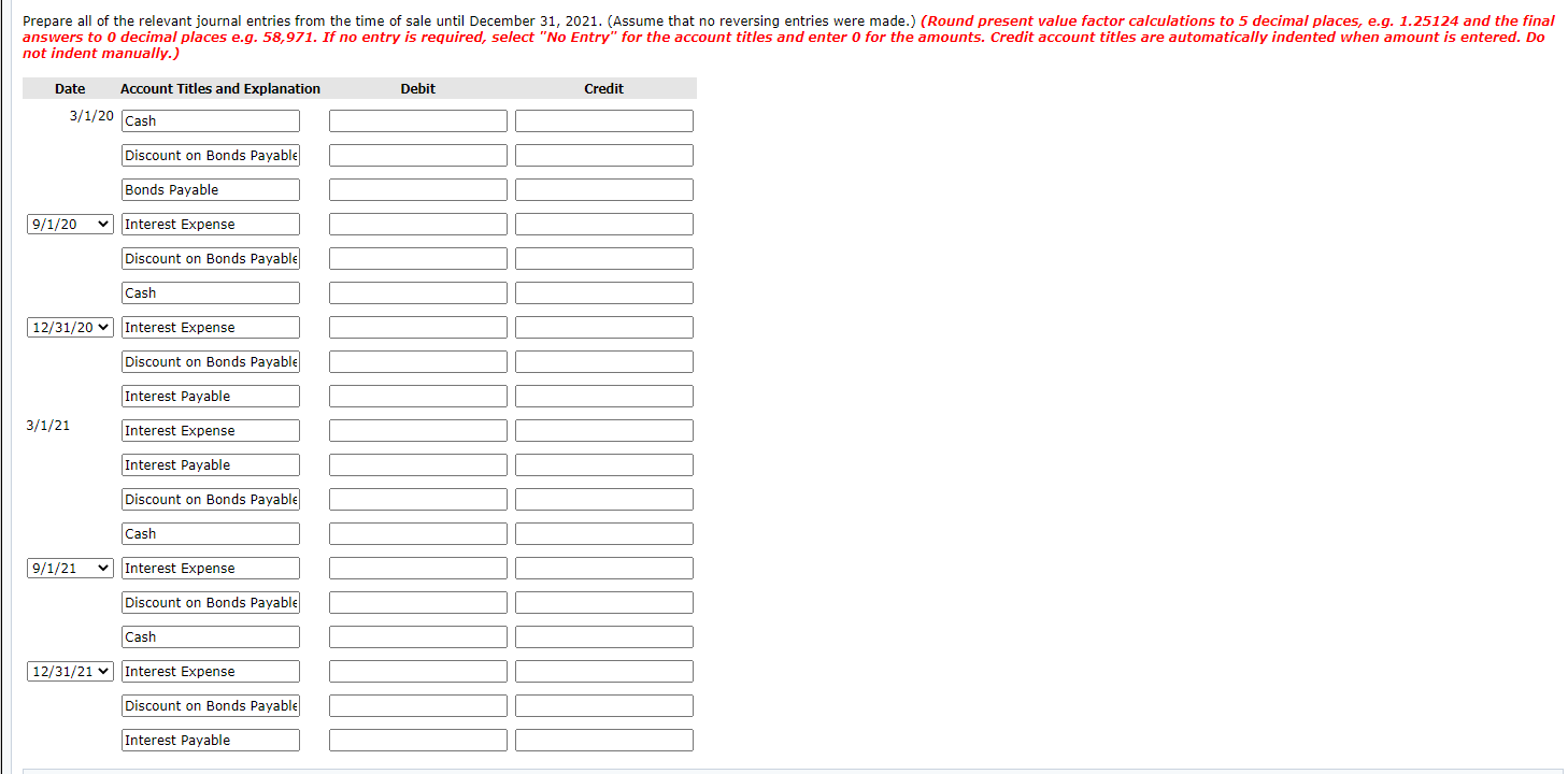 1 and March 1. The due date of the bonds is September