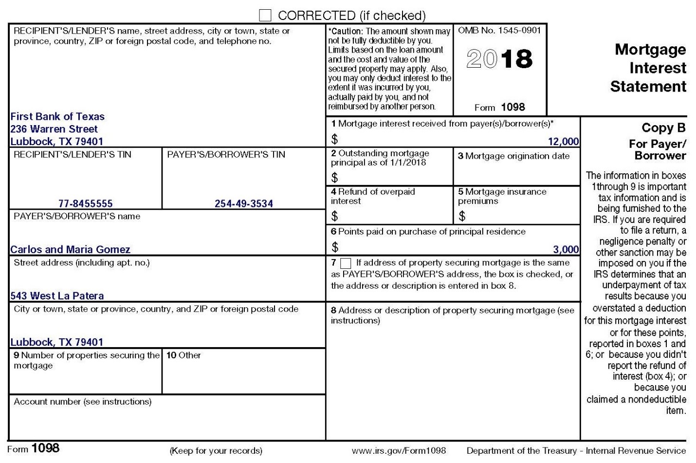 in 2018: Item Date Purchased Amount Laptop computers March 1 $20,500 Printers