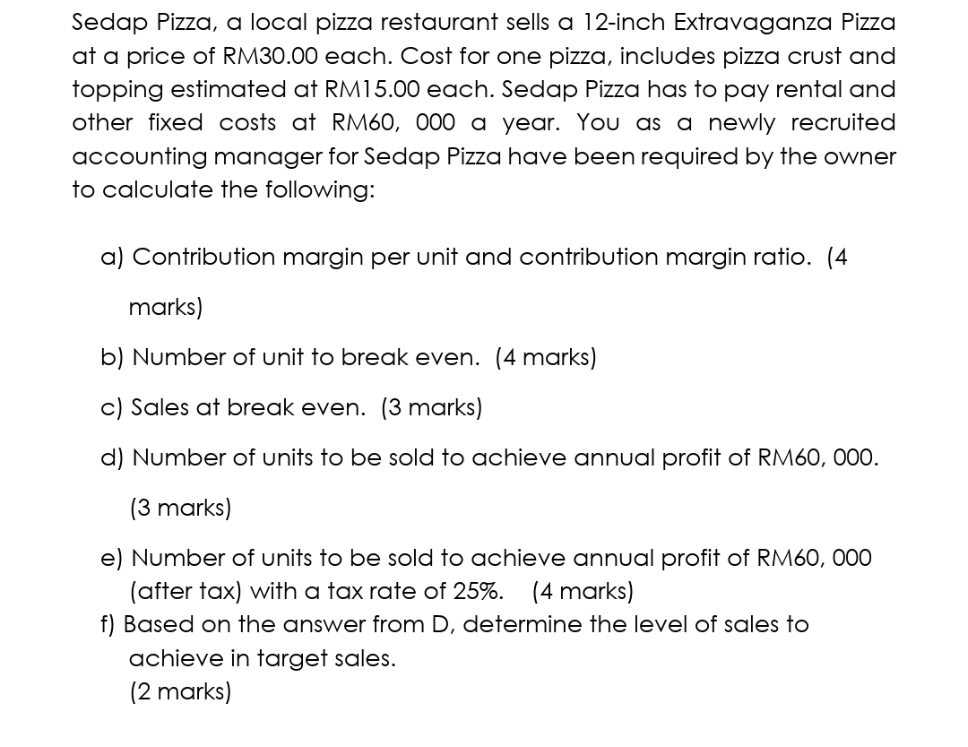 I don't understand on this. could anyone help me explain Sedap Pizza,