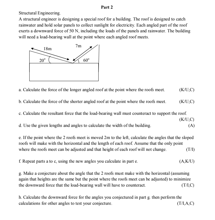 roof for a building. The roof is designed to catch rainwater and