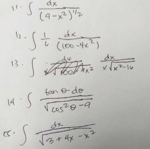 integrate the following. show complete solution. 1 1 . ax ( 9-