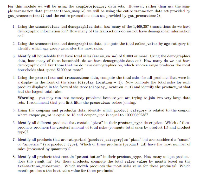 Using R studio show Code For this module we will be using