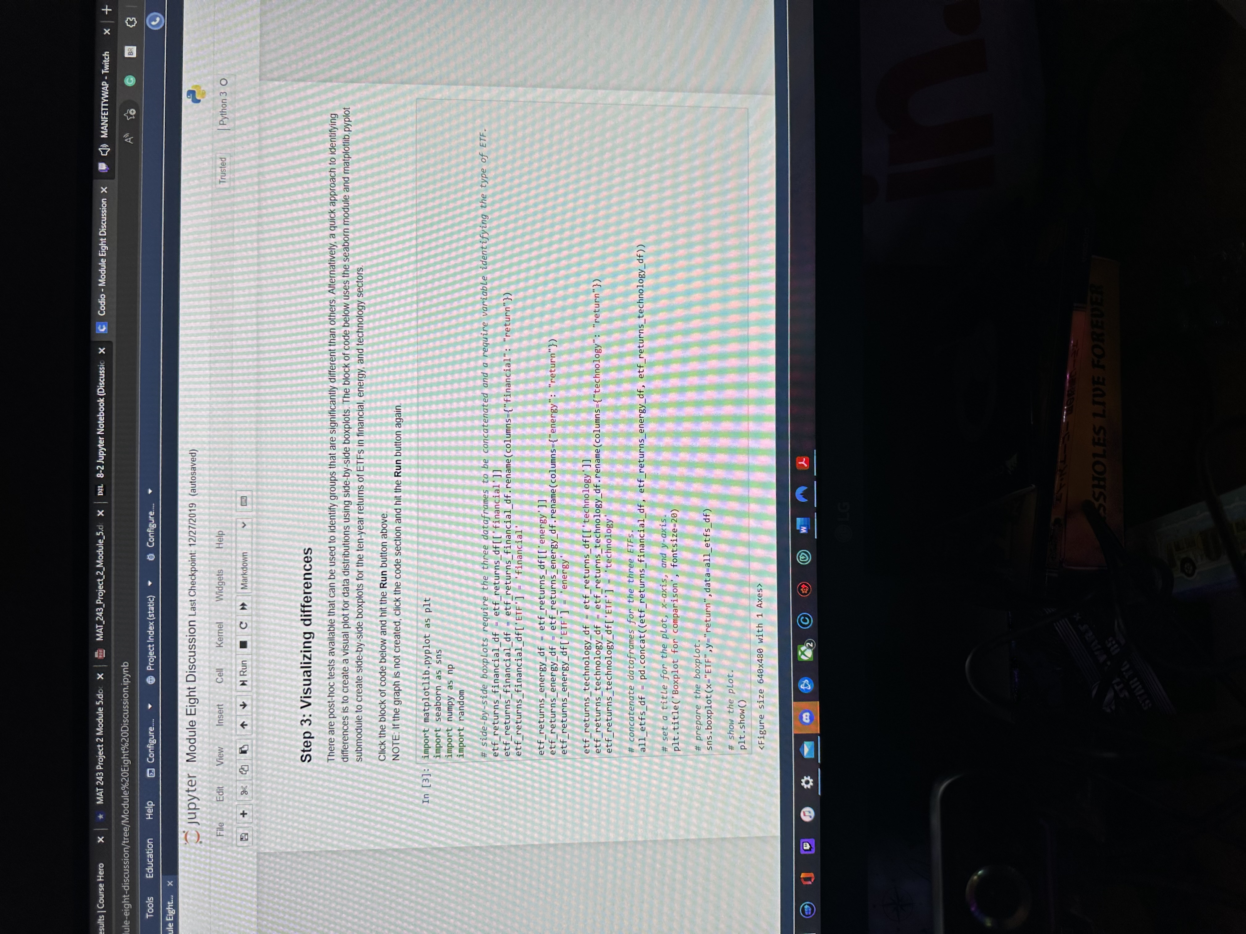 Step 2 in the Python script.Provide your conclusion and interpretation of the