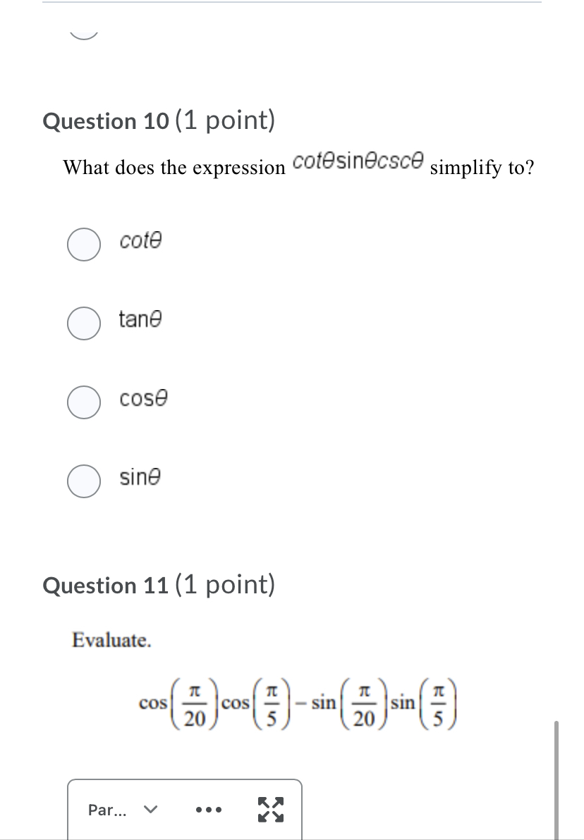 Solve the following equation algebraically over the int: Zoos2 9+9cos 5 =