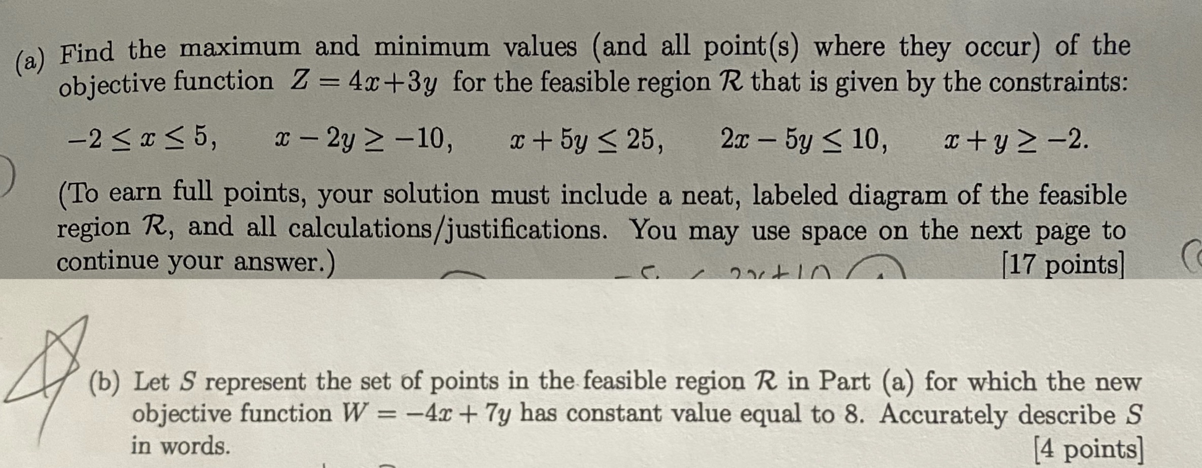 Please help me with part B (a) Find the maximum and minimum