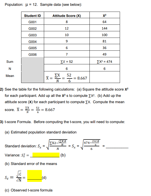 Population: [1 = 12. Sample data {see below}: m ttttttutt state