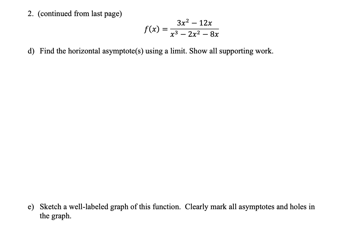 does the graph of this function have a hole? Explain how you