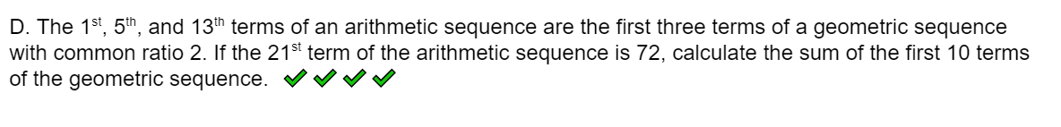 3, 8, 13, 18, ... , 303.D. The 15', 5'\B. Rewrite the