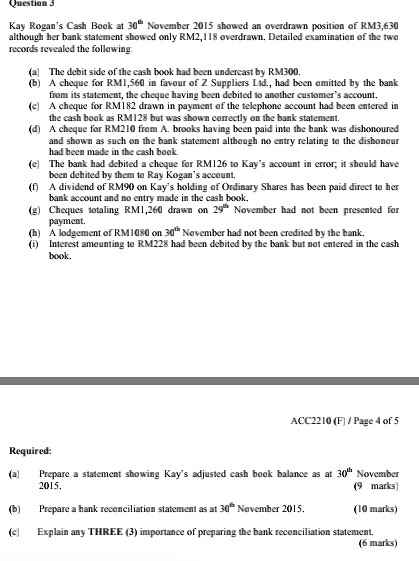 How to prepare a statement in the question 1What is the bank