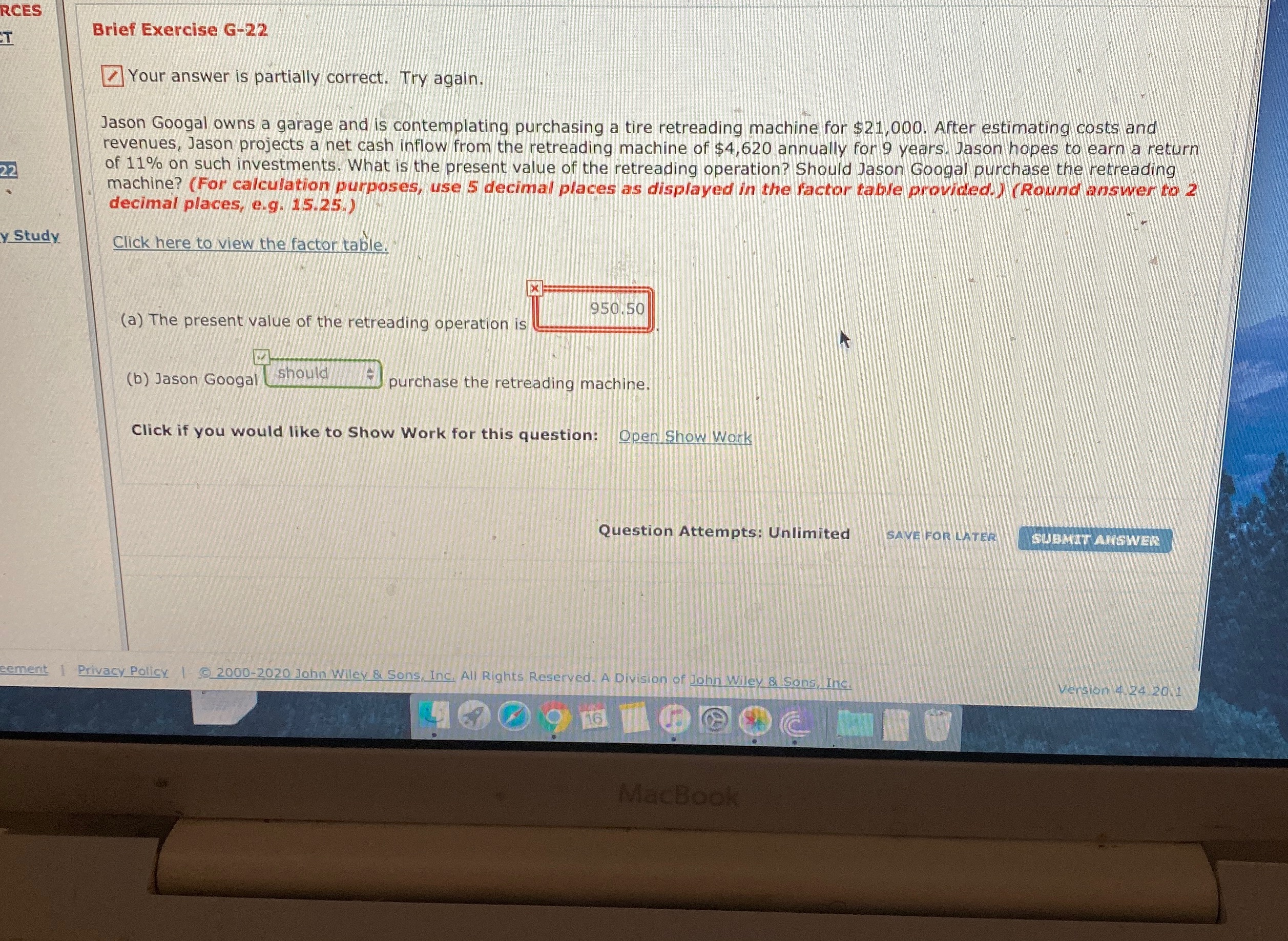 Please help g-22 RCES I Brief Exercise G-22 Your answer is partially