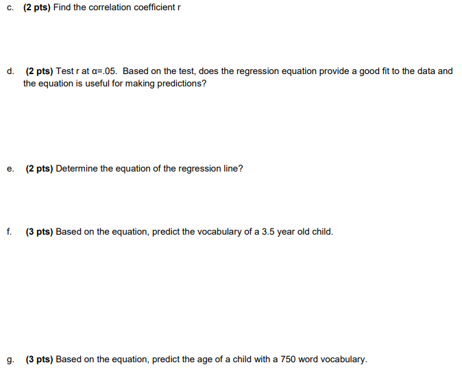  PART A - Kindly Write Clearly The table shows the vocabulary