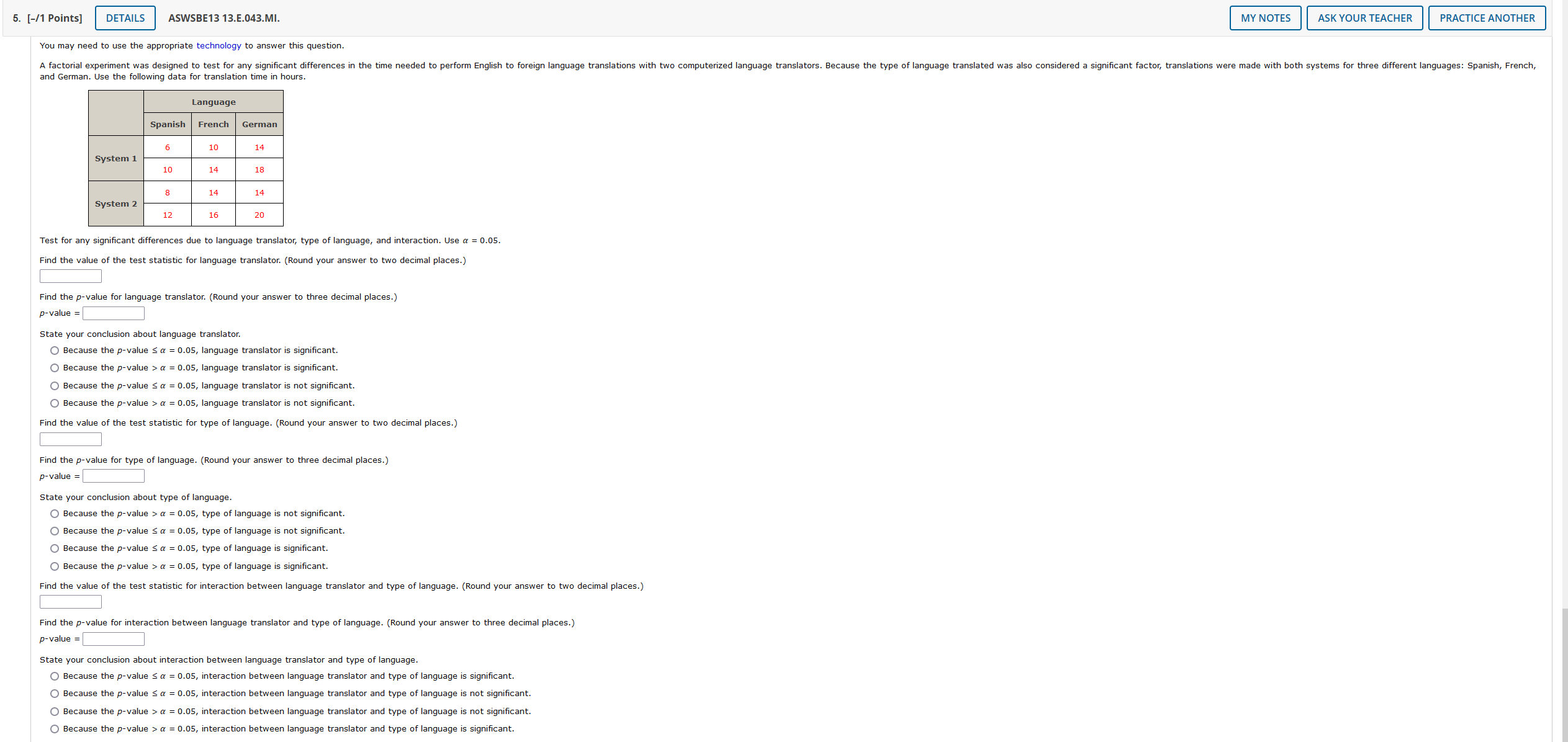 your values for mean squares and F to two decimal places, and