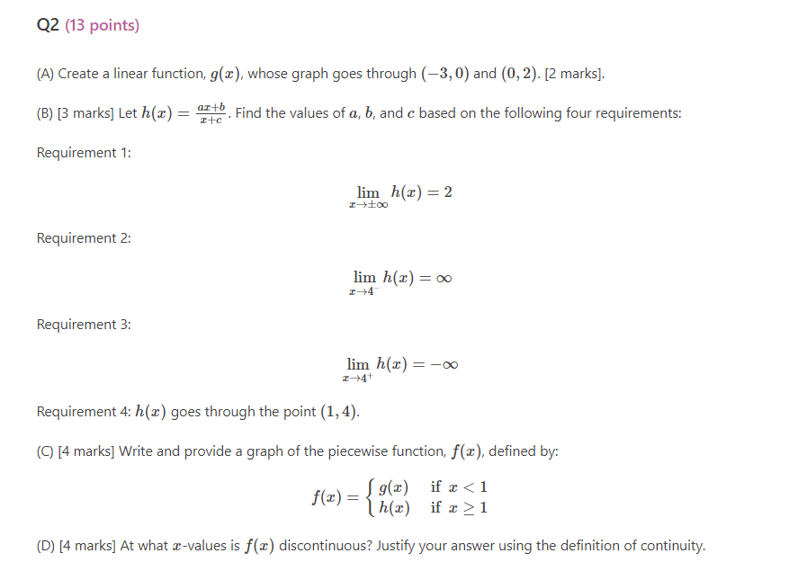  Q4 (8 points) {A} Verify that the function z] : 2:32