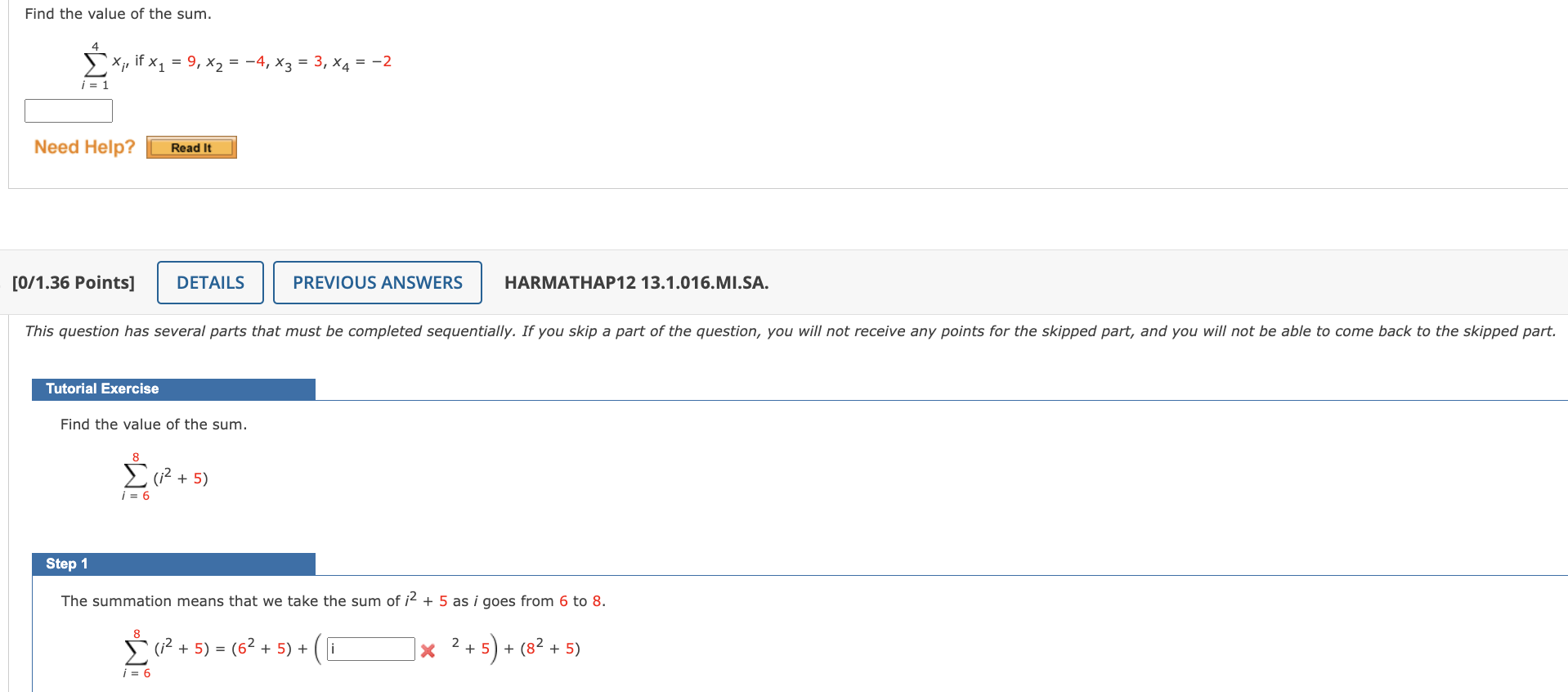 at the rightmand' endpoints of the subintervals. x) = 7x x2 from