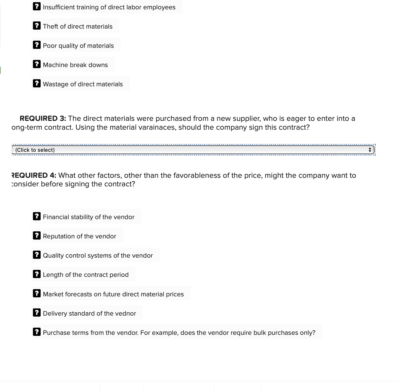 using 20,000 pounds of material, and 4,000 direct labor hours. The standard