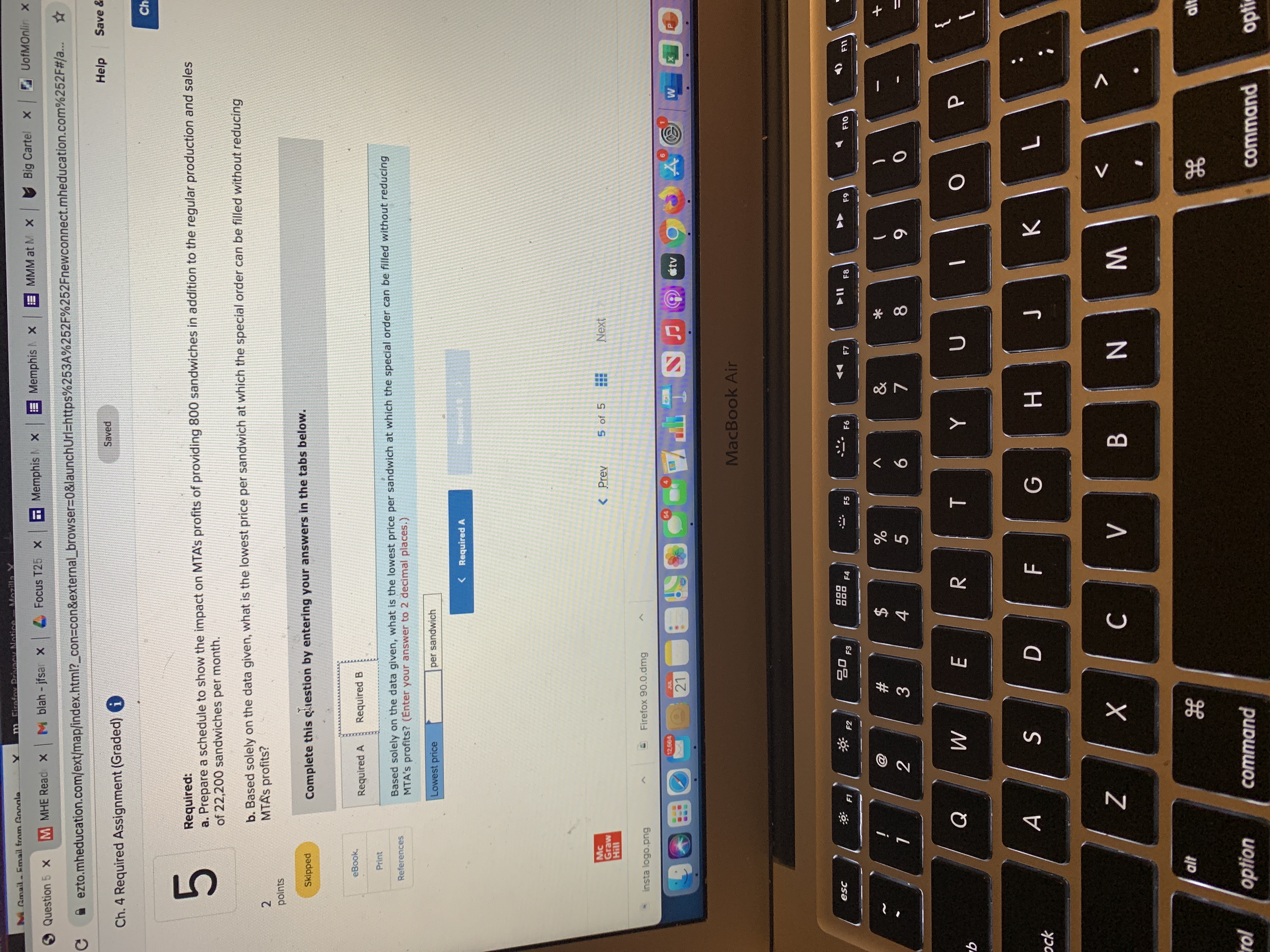  M Gmail - Email from Annala Question 5 x M MHE