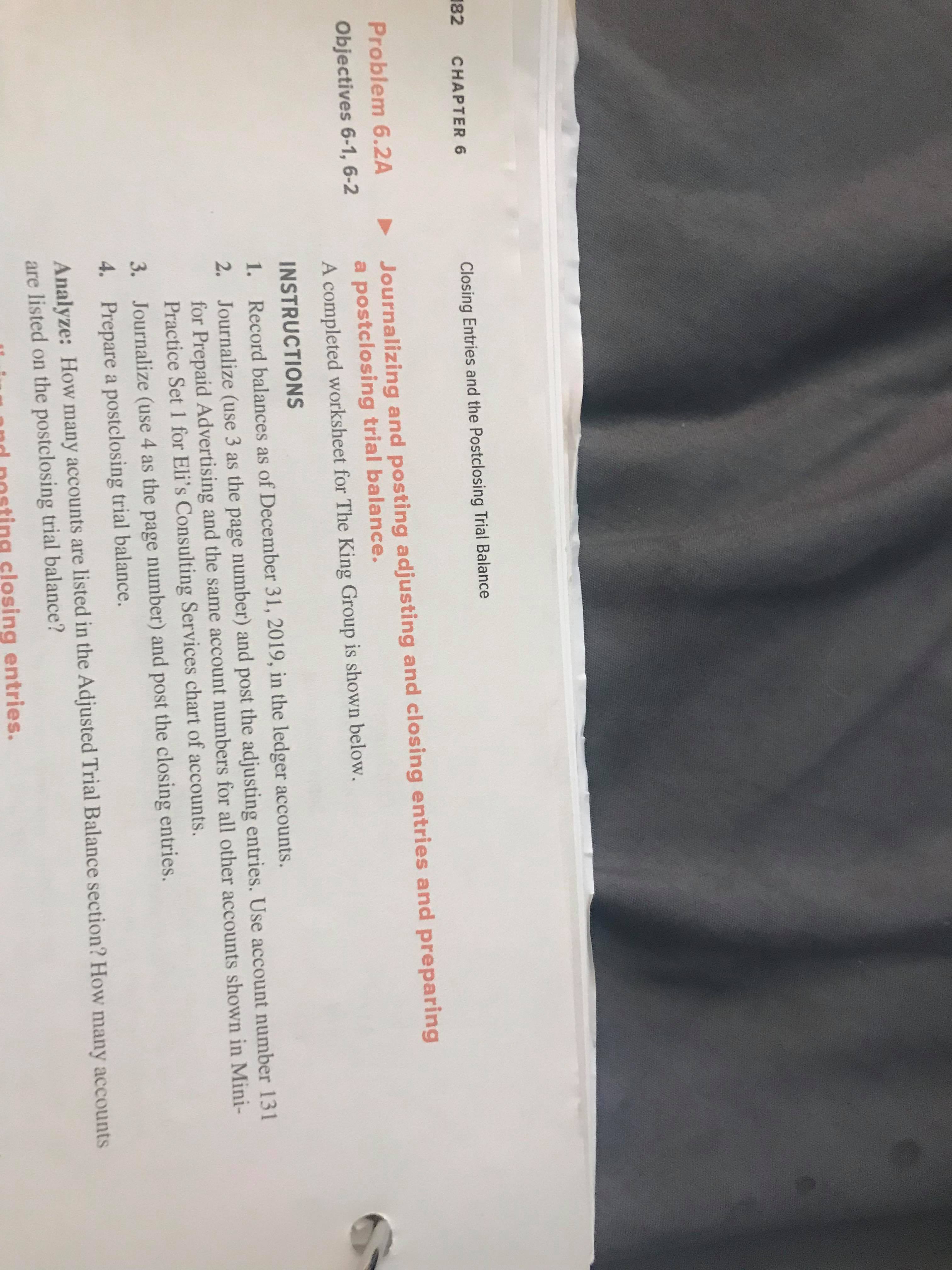 sure how to do this correctly PROBLEMS Problem Set A connect Adjusting