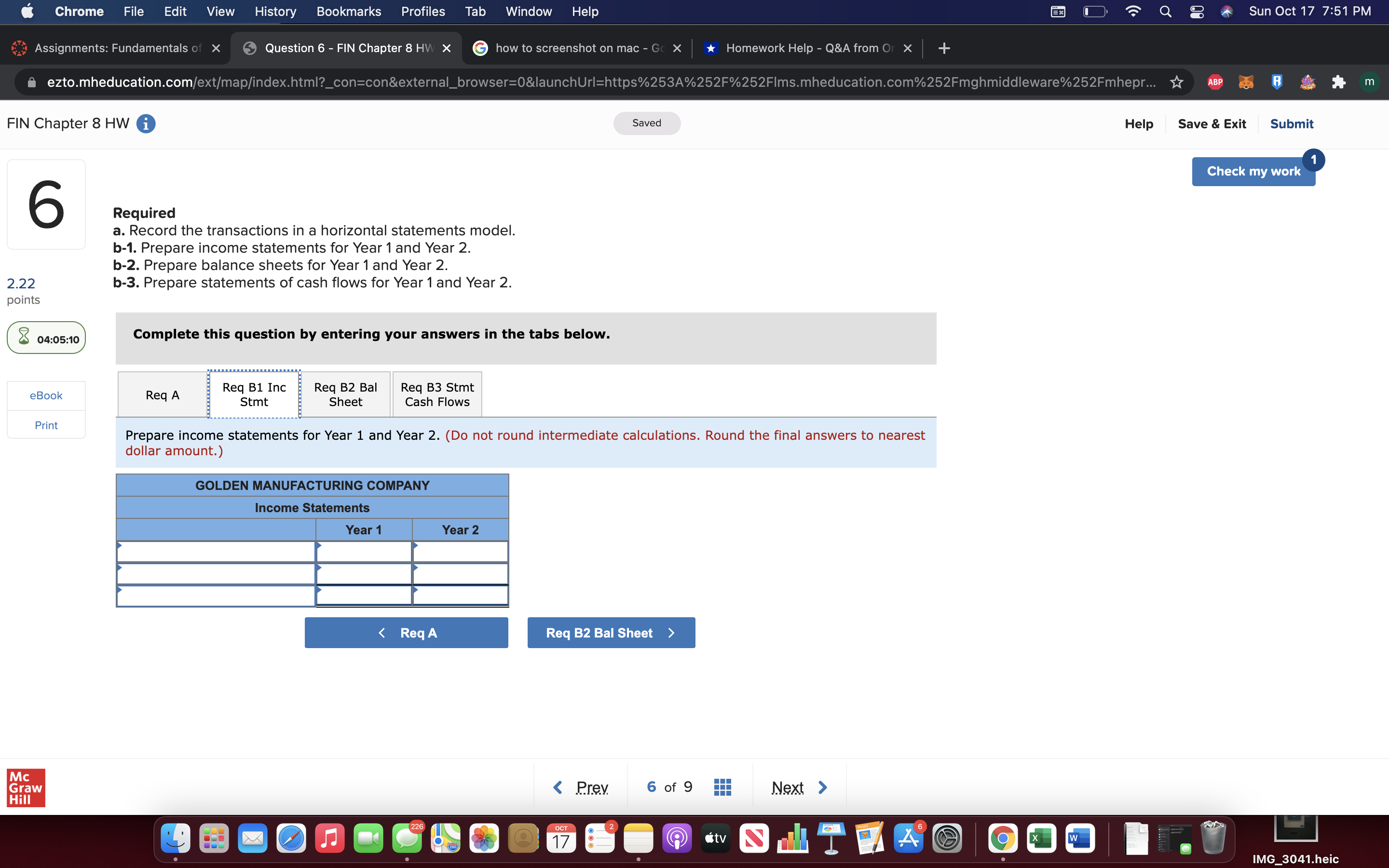 - FIN Chapter 8 HW x how to screenshot on mac -