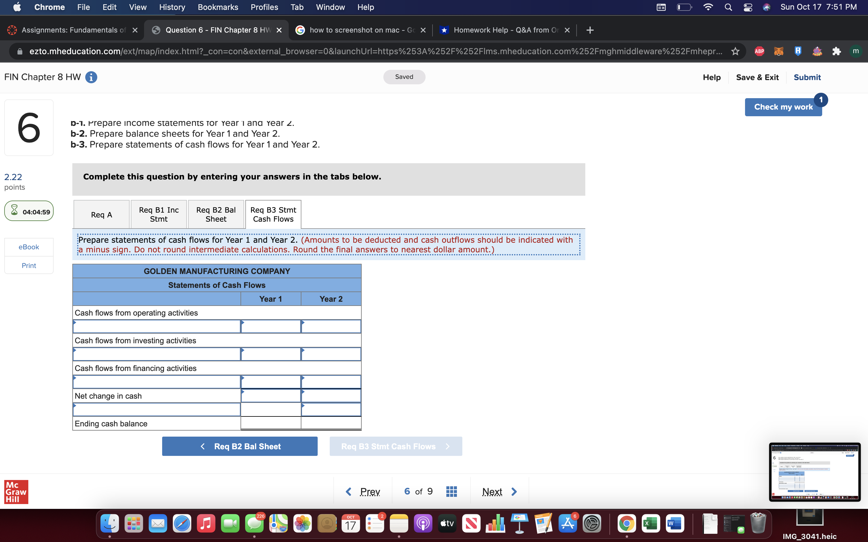 ABP B * FIN Chapter 8 HW i Saved Help Save &