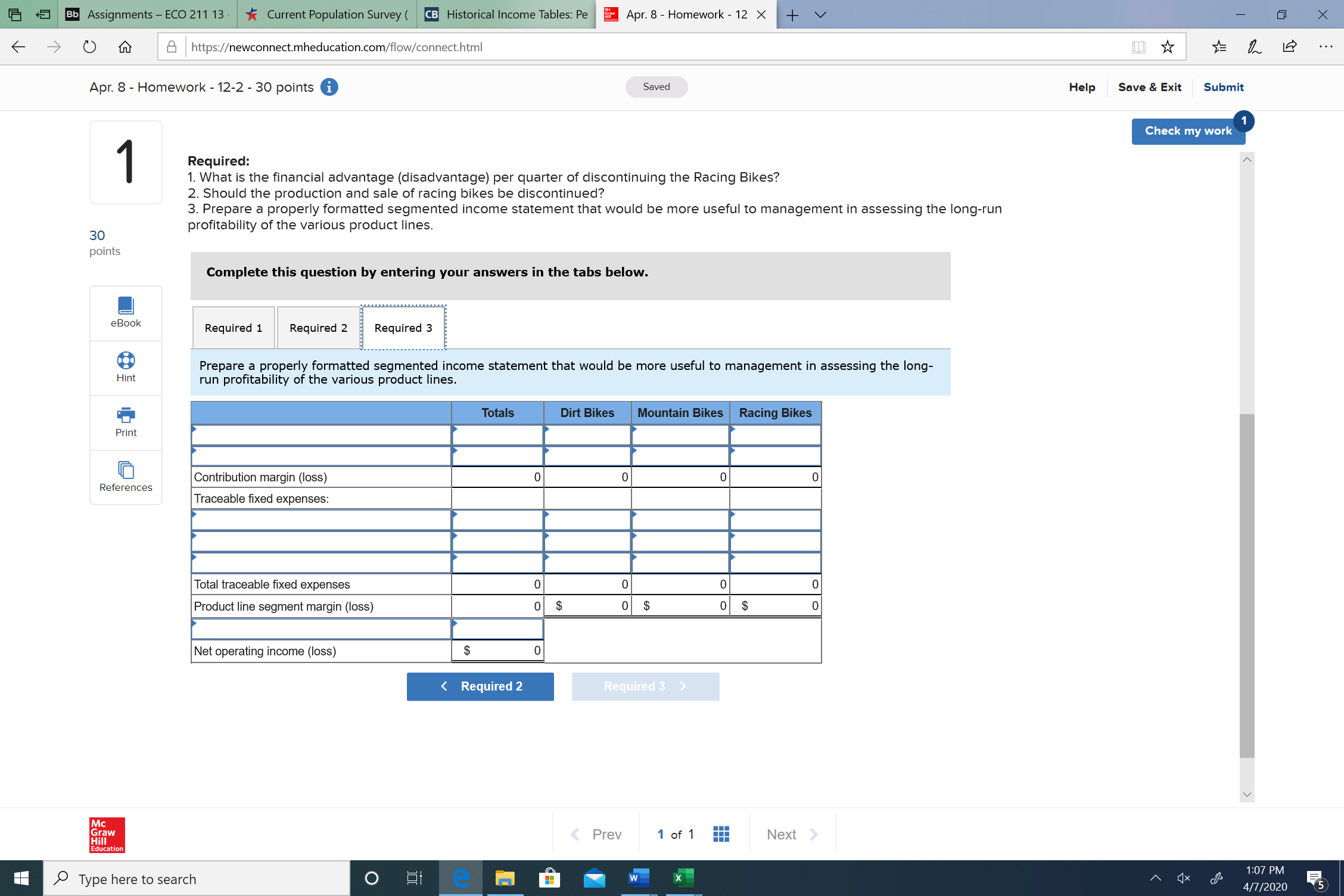 Assignments ECO 211 13 Current Population Survey( Historical Income Tables: Pe https://