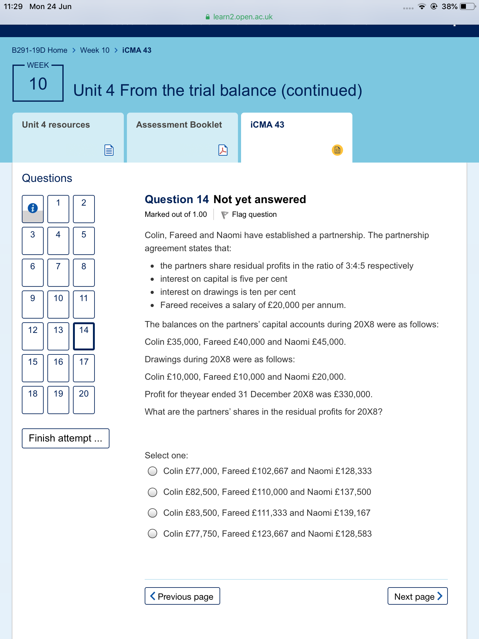  11:29 Mon 24 Jun 38% learn2.open.ac.uk B291-19D Home > Week 10