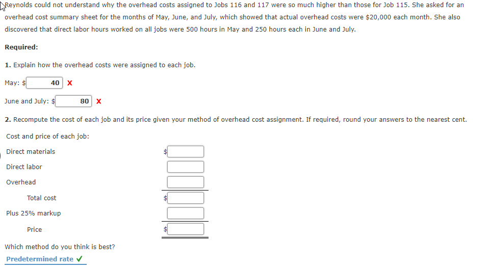 Normal Activity Compared Reynolds Printing Company specializes in wedding announcements. Reynolds uses