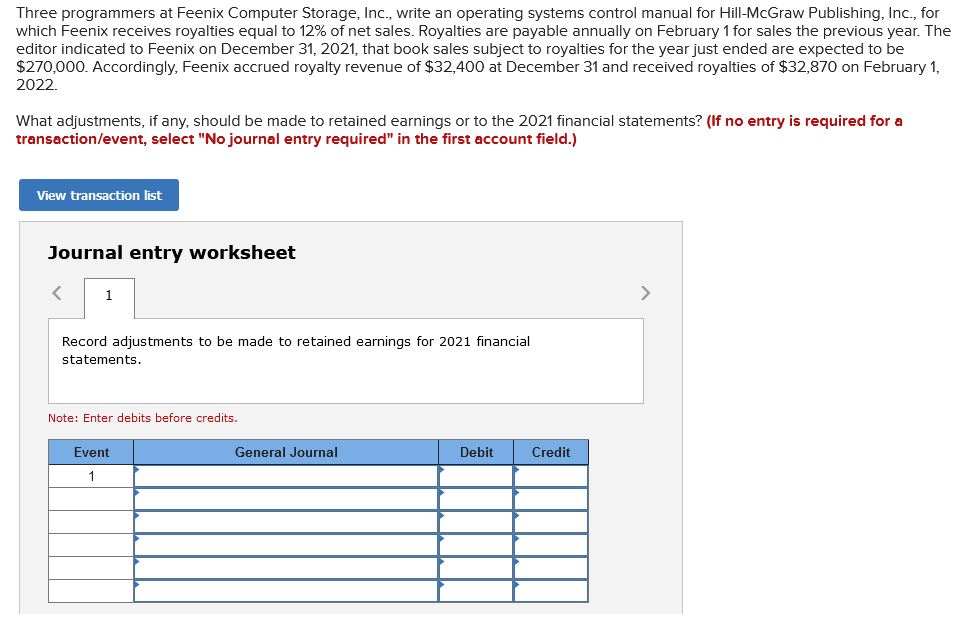 Three programmers at Feenix Computer Storage, Inc., write an operating systems control