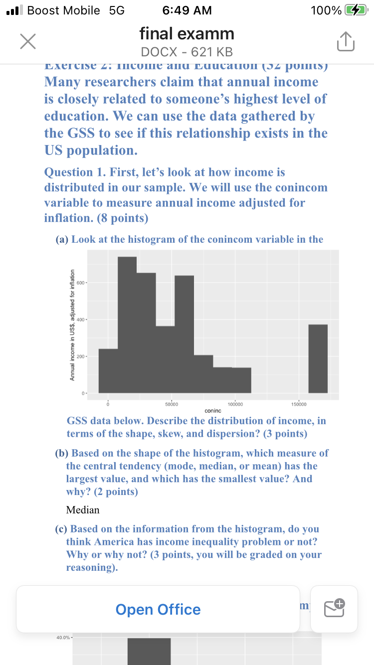Boost Mobile 5G 6:49 AM 100% (4) final examm x DOCX -