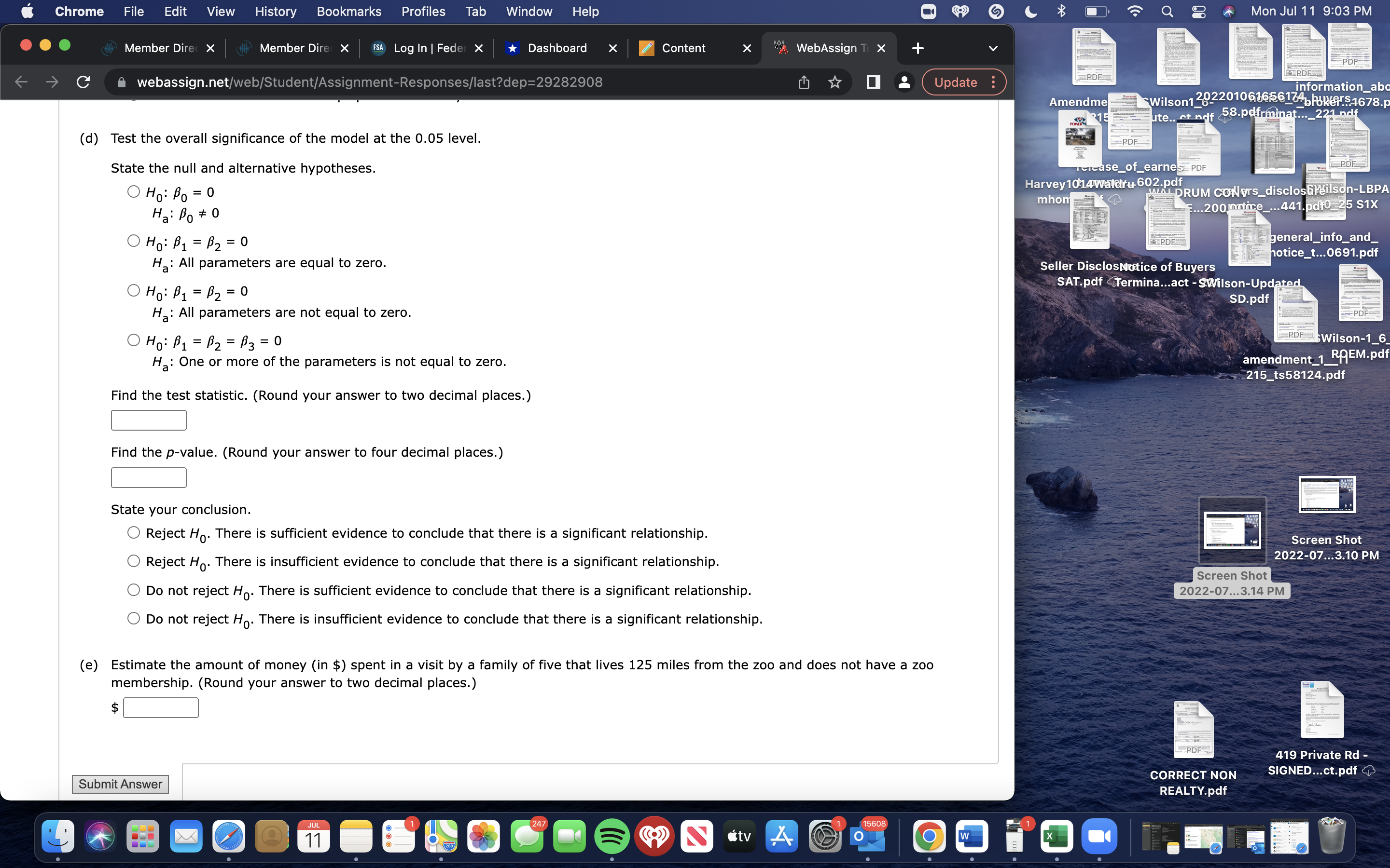X FSA Log In | Feder X Dashboard X Content X WebAssign