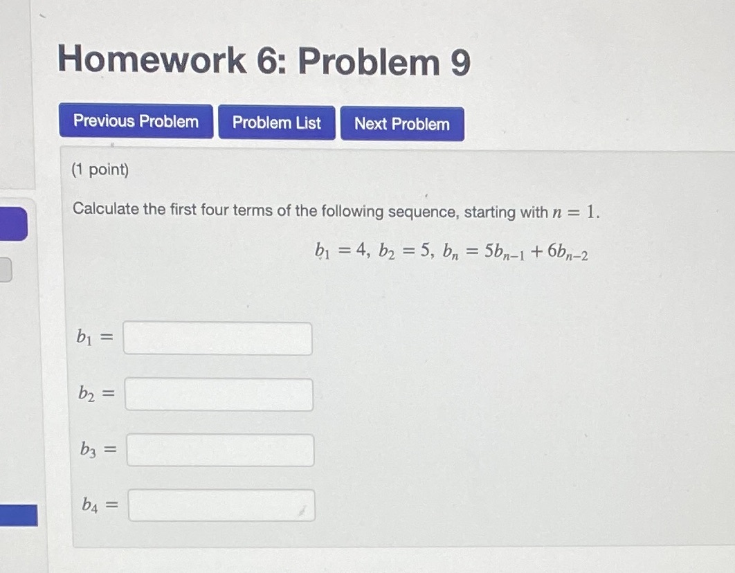  Homework 6: Problem 9 Previous Problem Problem List Next Problem (1