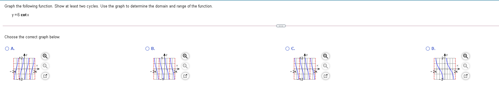 tan x have vertical asymptotes? Select the correct choice below and, if
