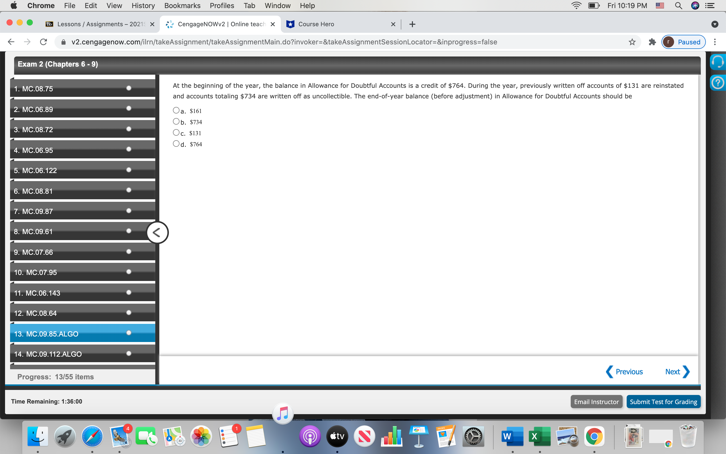 20215 X CengageNOWv2 | Online teach x Course Hero X + C