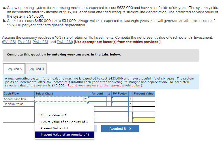  a. A new operating system for an existing machine is expected