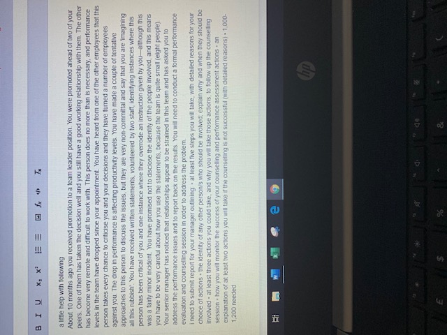 a little help with this please sorry could not load the question