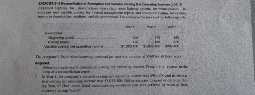 can any one help me to solve this problem EXERCISE 6-3 Reconciliation