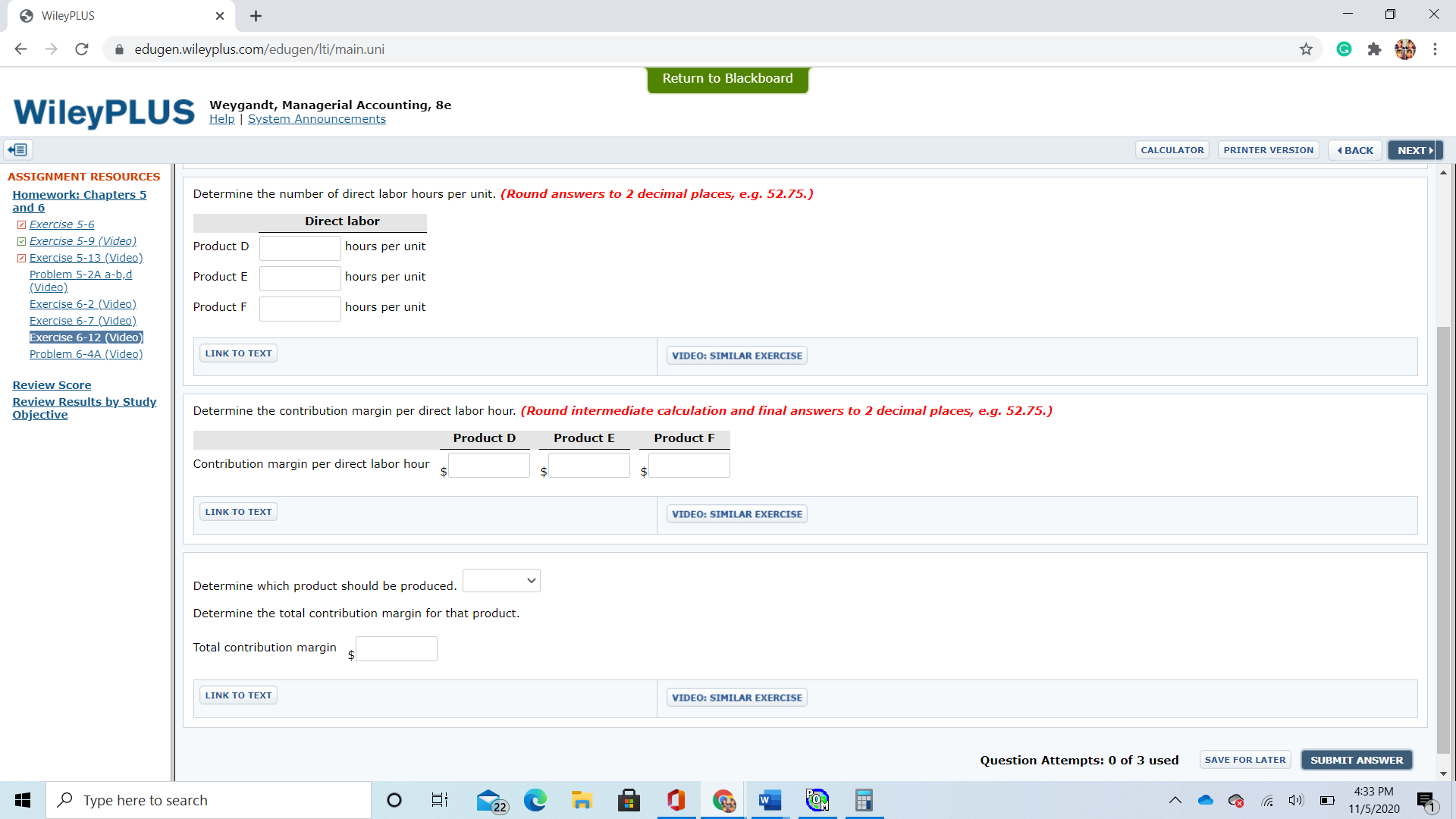 plus $0.10 per haircut Homework: Chapters 5 Magazines $30 per month and