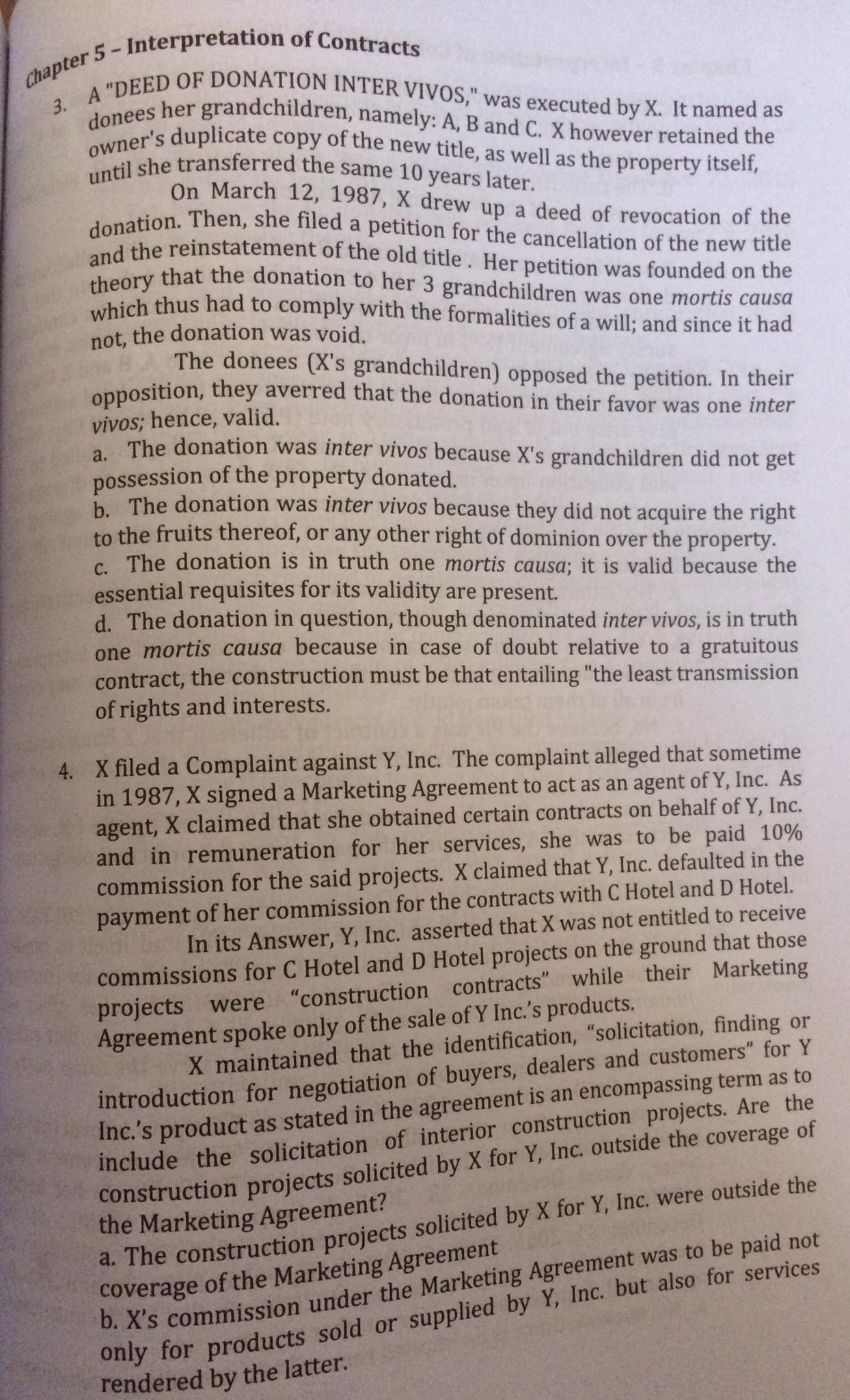 the determination of the meaning attached to the words written or spoken