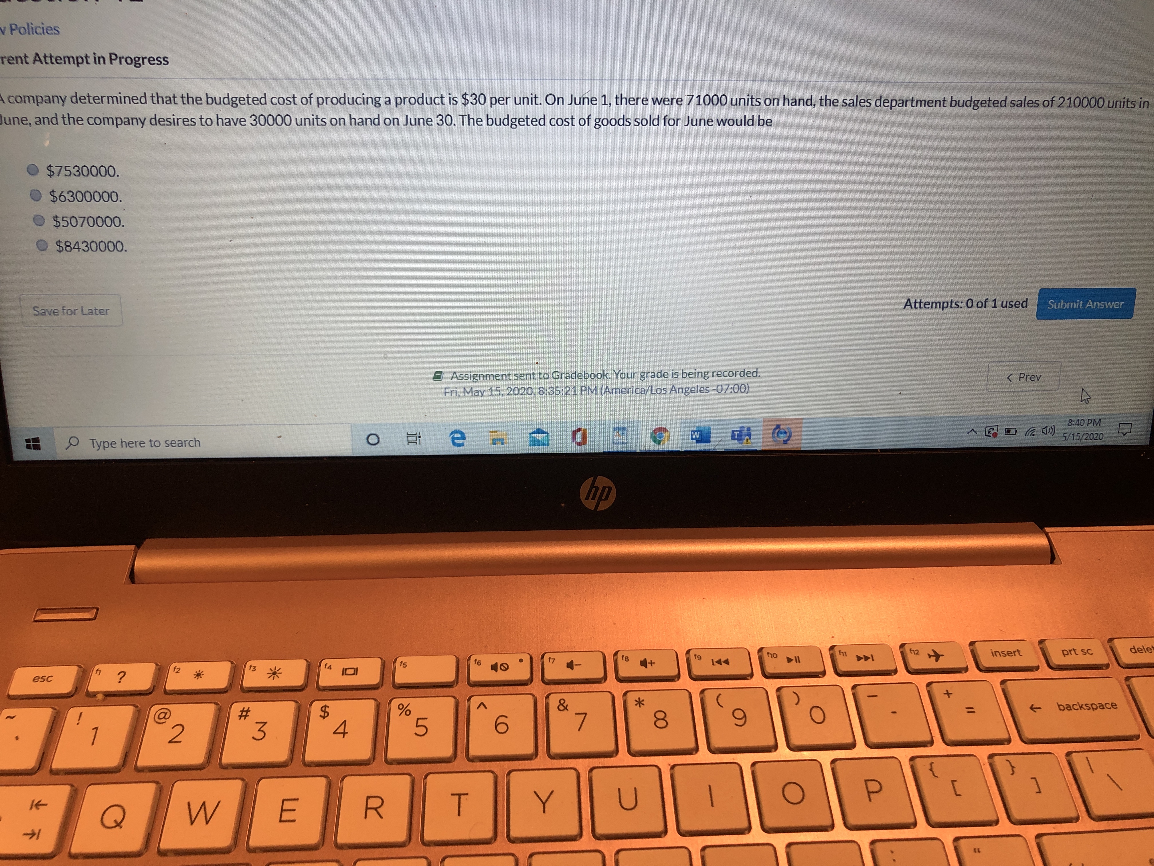 Help solve problem Policies rent Attempt in Progress company determined that the