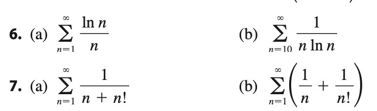 (a) _ (b) E n=1 In n=10 n Inn 7. (a) E