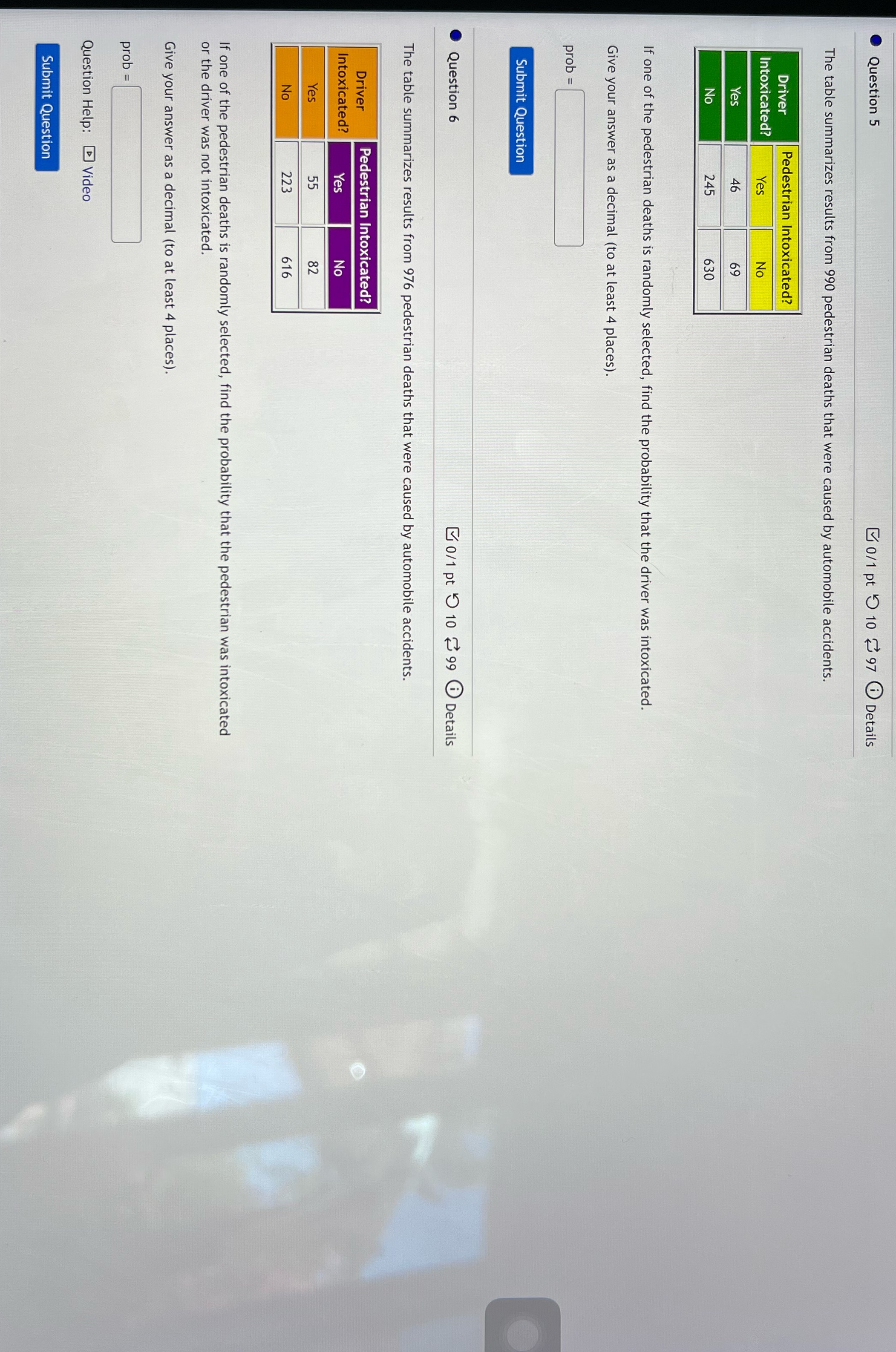 I need help on question 5 and 6 please Question 5 Go/1