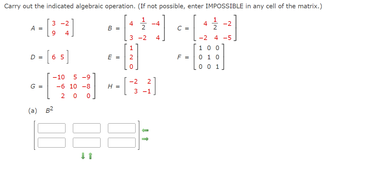 the matrix. ) 67 2 7 6 6 8 48 20 60