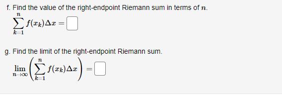 9x* and the x-axis over the interval [0, 2] using a limit