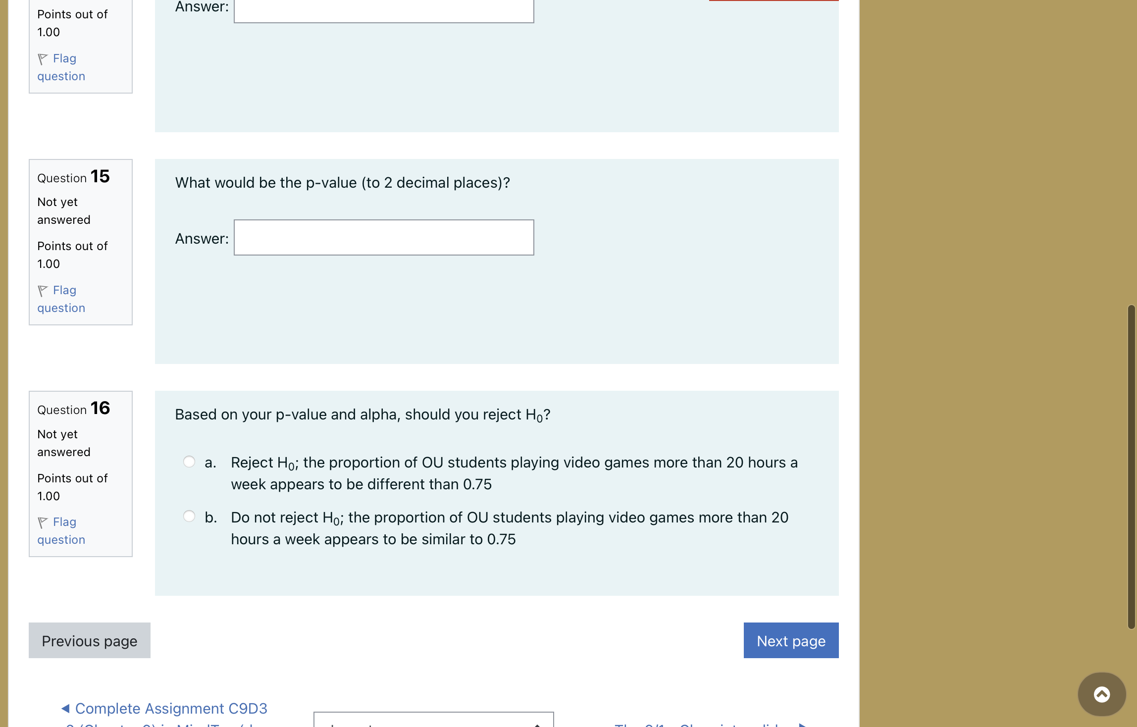 for the population for their maturity period is 15 days. You have