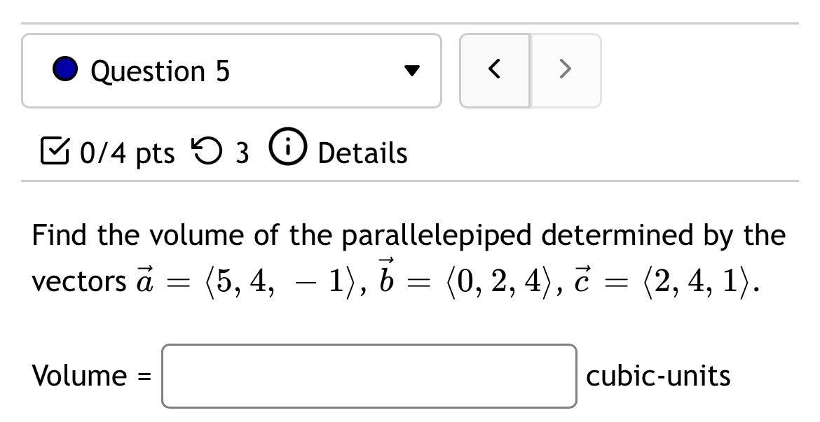 b = (5, - 3, - 1). Find the projection of b