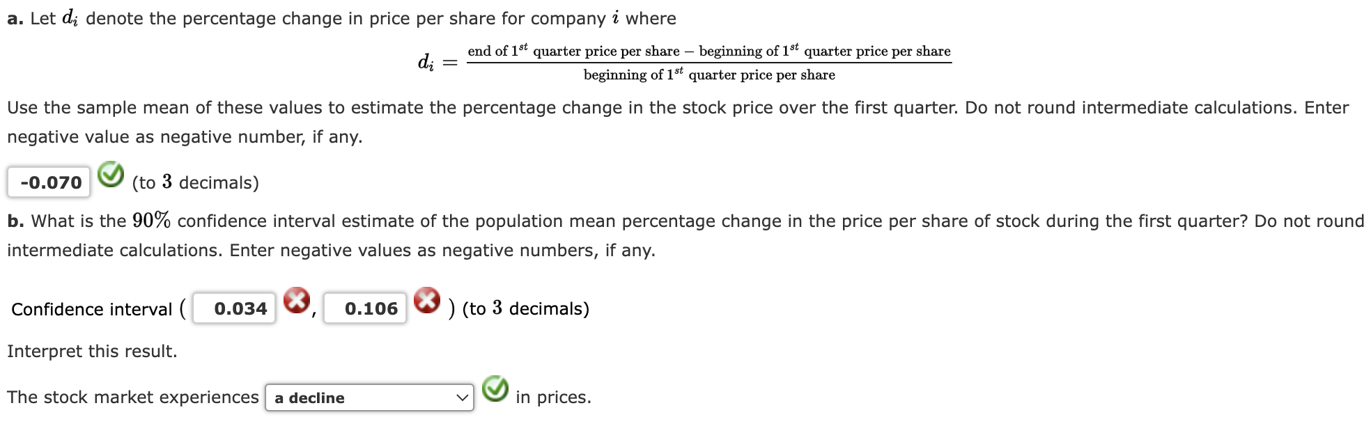 1a, 1b, 2a, 2b, etc...). No explanation needed. Only fix the incorrect