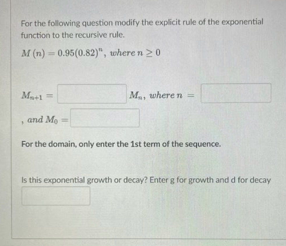 Need help solving this For the following question modify the explicit rule